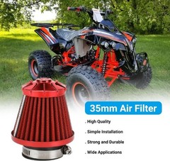 35mm (1-3/8″) Air Filter Compatible with 125cc 110cc 90 70 50 ATV Color: A-Red