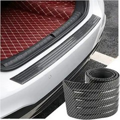 Carbon Fiber Rear Bumper Protector Guard, Self-Adhesive Anti-Scrat Size: 40.94