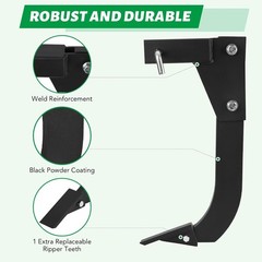 18” Hitch Mounted Ripper Middle Buster Plow for ATV/UTV Tractor with 2″Receiver