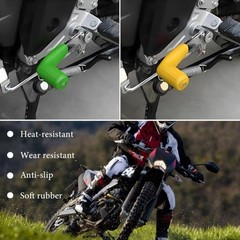 2PCS Motorcycle Rubber Gear Shift Lever Shoe Protector, Universal Color: Green