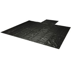 Super Light 14 Oz Lumber Tarp 24×18 (8′ Drop with 8′ x 8′ Flap) – Black