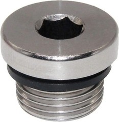 2pcs Stainless Steel M18x1.5 Thread Oxygen Sensor Bung with High-Temp Rubber Gas