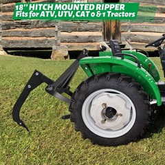 18” Hitch Mounted Ripper Middle Buster Plow for ATV/UTV Tractor with 2″Receiver