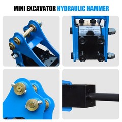 Hydraulic Breaker Hammer Attachment for Mini Excavator Breaker USA Free Shipping