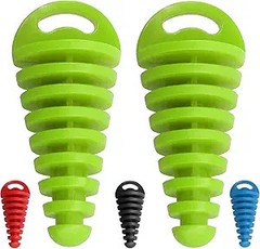 2-Pack Green Exhaust Plug Replacement for 2-Stroke Dirt Bike Muff Color: Green