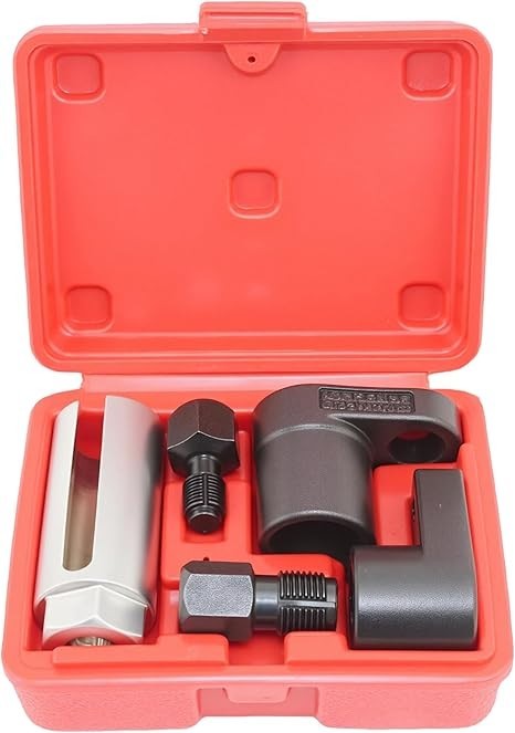 A ABIGAIL 5 PCS Automotive O2 Oxygen Sensor Socket Offset 02 sensor Red