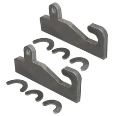 For JRB 416 Blank 2PCS Quick Attach With Wear Ears Loader brackets Coupler Steel