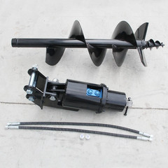 200mm Hydraulic Auger Drill With Hoses For 1.8Ton Mini Excavator USA Stock