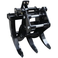 Mini Excavator Grabber Attachment for 0.8-1.5 Ton Digger Wood Grab W/ 25mm Pin