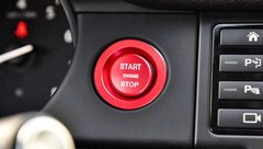Red Aluminum Keyless Engine Push Start Button & Surrounding Ring Co Color: Red