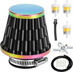 35mm (1-3/8″) Motorcycle Air Filter Compatible with 125cc 110cc Color: Rainbow