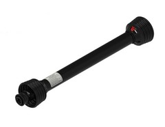 39″ Complete PTO Driveline 1-3/8″ 6 Spline Spring Lok x 1″ Round w/1/2″ Pin Hole