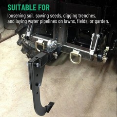 Hitch Lawn Mounted Ripper Middle Buster Plow for ATVs/UTVs Tractor W/2″ Receiver