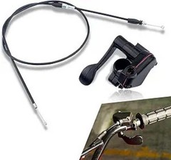 1 PC Motorcycle Thumb Controller Throttle Cable, 46.5″ Metal Durable Throttle Ca