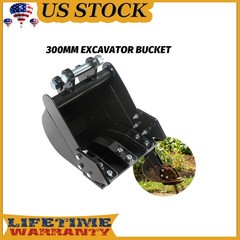 12″ Narrow Excavator Bucket For 2-3.5 Ton Mini Digger Trenching Manganese Steel