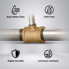 CSSU0342 3/4 in. x 1/2 in. Reducing Tee Two Size with Female Threaded Connect…