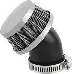 35mm 45 Degree Angled Curved Air Filter for PZ19 PZ20 Carburetors, 44mm