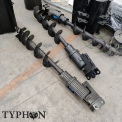 Mini Excavator Attachment Hydraulic Auger 7.8in Dia Earth Drilling Hole Attchmen