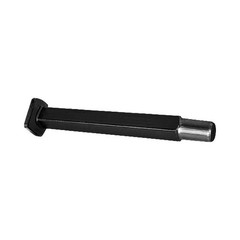 Black Steel Disc Axle with 1″ Square x 41″ Long 2″ Thread Length