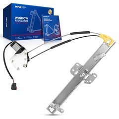 Front Passenger Side Power Window Regulator with Motor Right, silver