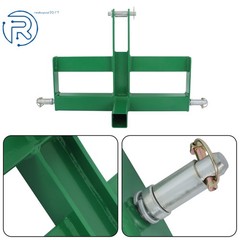3 Point 2″ Receiver Hitch Drawbar For CAT 1 W/Suitcase Weight Brackets Tractor