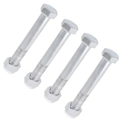 4x Excavator Bucket Pins 24mm Diameter 135mm Span 35mm Thread for Mini Excavator