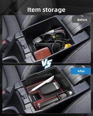 Armrest Organizer for 2026 2025 2024 Pattern Name: for 2019-2026 Corolla – Red