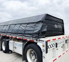 2 Pack Flatbed Heavy Duty Waterproof 18oz Vinyl Lumber Tarps 20′ x 27′ (6′ Dr…