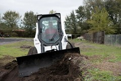 6 Way Dozer Blade Skid Steer Attachment 96″ Wide Heavy Duty for CAT Machines