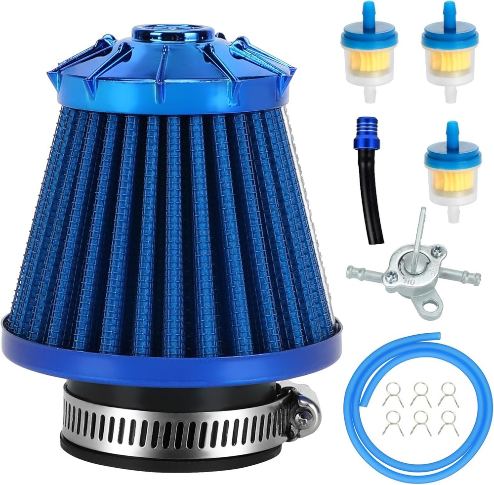 35mm (1-3/8″) Air Filter Compatible with 110cc 125cc 50cc 70cc ATV Quad Blue