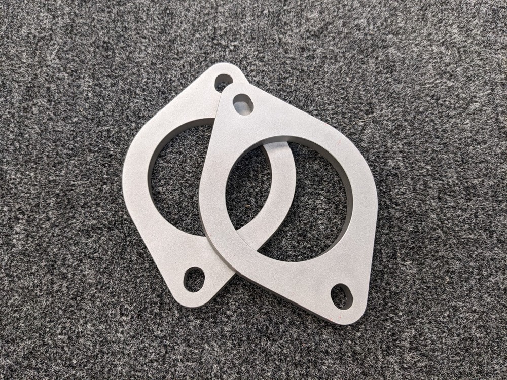 *2 PACK* 3.0 inch 2 Bolt Heavy Duty Exhaust Flanges 3/8″ Thick 3.0″ Dual Exhaust