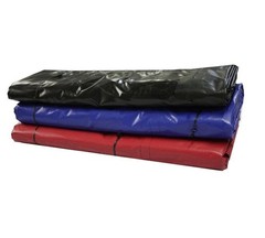 Flatbed Trucking Tarp Heavy Duty 18oz 3 Pc Lumber Tarp (8′ Drop) – Blue