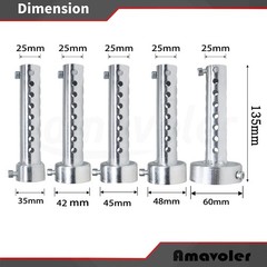 Exhaust Silencer Motorbike Muffler Insert Baffle Silencer U Color: silver-35mm