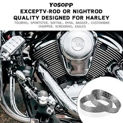 Exhaust Gasket for Motorcycles, Made of Graphite & Steel Mesh – Fits 1984-later