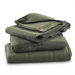10′ x 18′ Heavy Duty Green Drab Canvas Tarp – 10 oz 10 X 18 10 OZ TARP Farmer