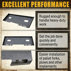5/16″ Quick Tach Attachment Mount Plate Adapter For Skid Steer Loader USA Stock