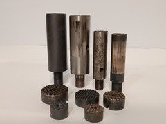 Lot of 9 Pcs. Unbranded Serrated Gripper Pads & Posts, Work Holding Components