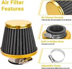 35mm Air Filter for PZ19 PZ20 Carb 50cc 70cc 90cc 110cc Scooters Dirt B-Gold