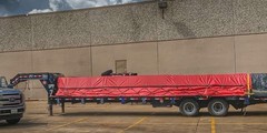 Heavy Duty 18oz 3 Pc Lumber Tarp (8′ Drop) – Red