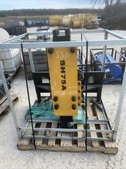 2022 Suihe 750 Hydraulic Post Driver Hammer Pounder Skid Steer Universal NEW
