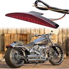 Motorcycle Rear Fender Tail Light – LED Tip Brake Lamp Fit for CVO Red Tip Brake