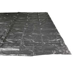 2 Pk 16′ x 27′ Flatbed Truck Tarps 18oz Steel Tarp – Black