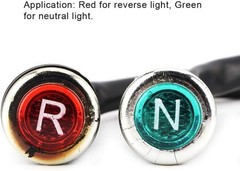 Motorcycle Gear Indicator Light for Reverse and Neutral in Red and Green