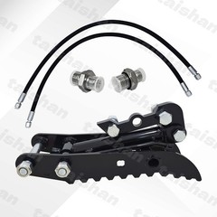 L-Shaped Bracket Hydraulic Thumb Clip For Mini Excavators Attachments 3-Holes