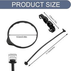 Fuel Tank Cap Tether Strap with Clip, Replacement for OEM #91594-SNA-A01 and 176