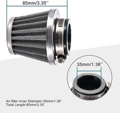 35mm Air Filter Replacement for 50cc 70cc 90cc 110cc ATV Scooter and CB 35mm