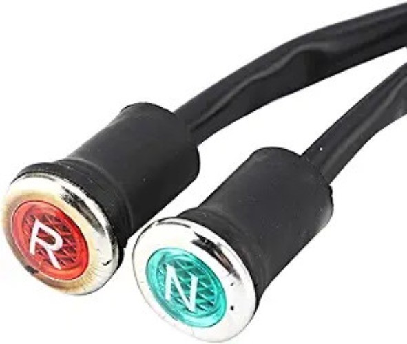 Motorcycle Indicator Light, Red Green Indicator Light Reverse and Neutral Gear S