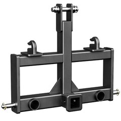 3 Point 2″ Receiver Hitch Drawbar W/ 2 Hay Spear Holes for CAT 0 Tractor 3000lbs