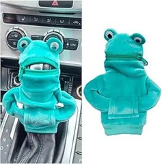 Funny Green Frog Mini Car Shifter Hoodie, Gear Shift Knob Co Color: Green Frog
