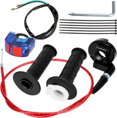 22mm Twist Throttle Accelerator Handle Grip for 79cc 79.5cc 80cc 97 Color: red